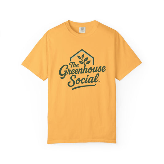 The Greenhouse Social™ Logo Tee - Green on Yellow