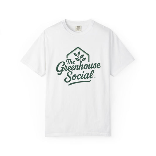 The Greenhouse Social™ Logo Tee - Green on White