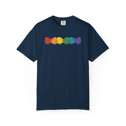 Rainbow Monstera T-Shirt — Pride Tropical Leaf Graphic Tee