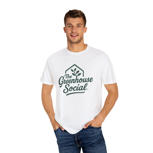 The Greenhouse Social™ Logo Tee - Green on White